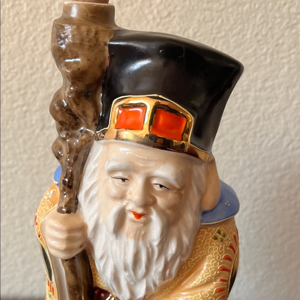 Collectible vintage Kamotsuru Sake Decanter 10” tall